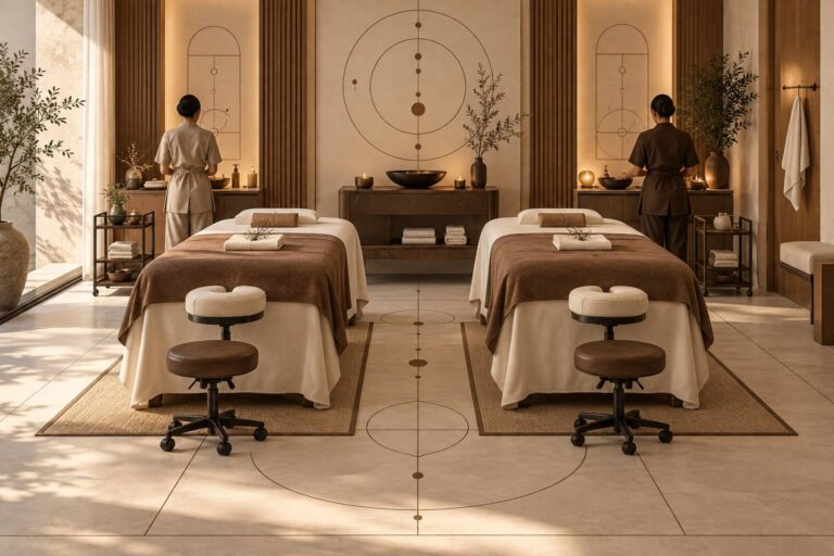 Massage en duo : deux tables, une cabine, ce qui change